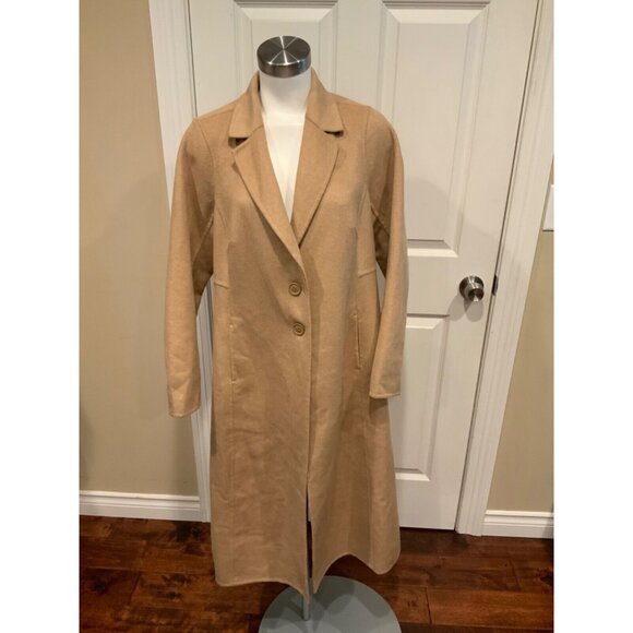 Torrid Long Tan Button-Up Overcoat, Size 00 , NWT! - Picture 1 of 7